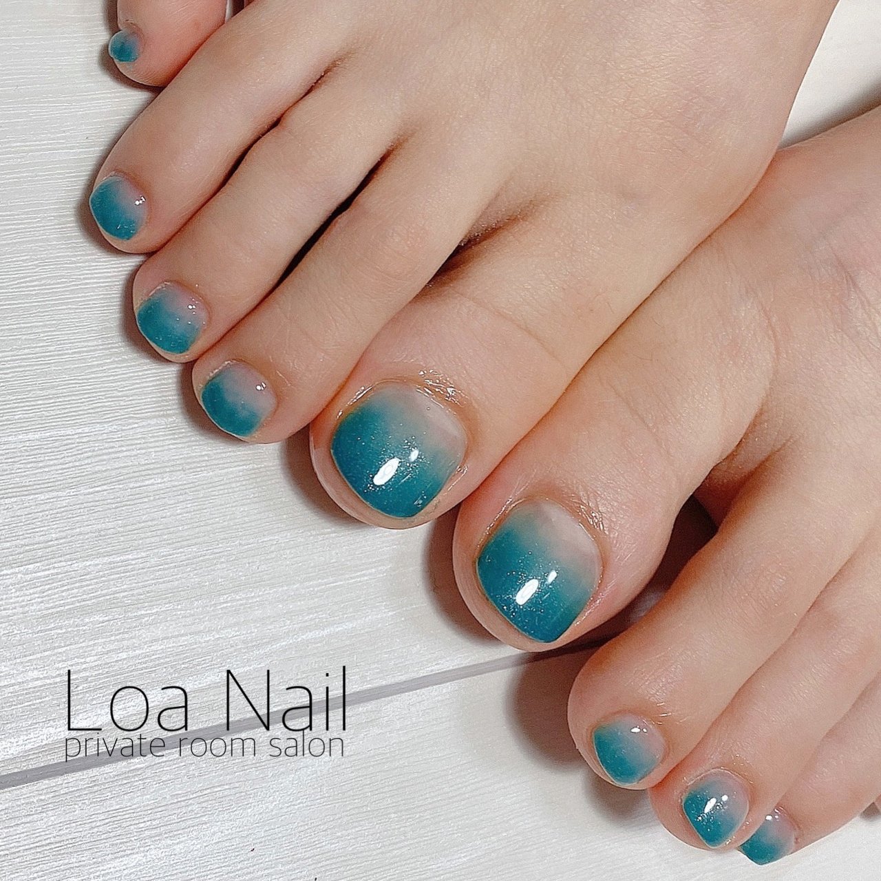 夏 秋 シンプル グラデーション グリーン Loa Nailのネイルデザイン No ネイルブック