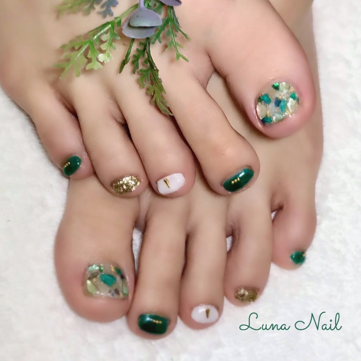 春 夏 海 リゾート フット Lunanail18のネイルデザイン No ネイルブック