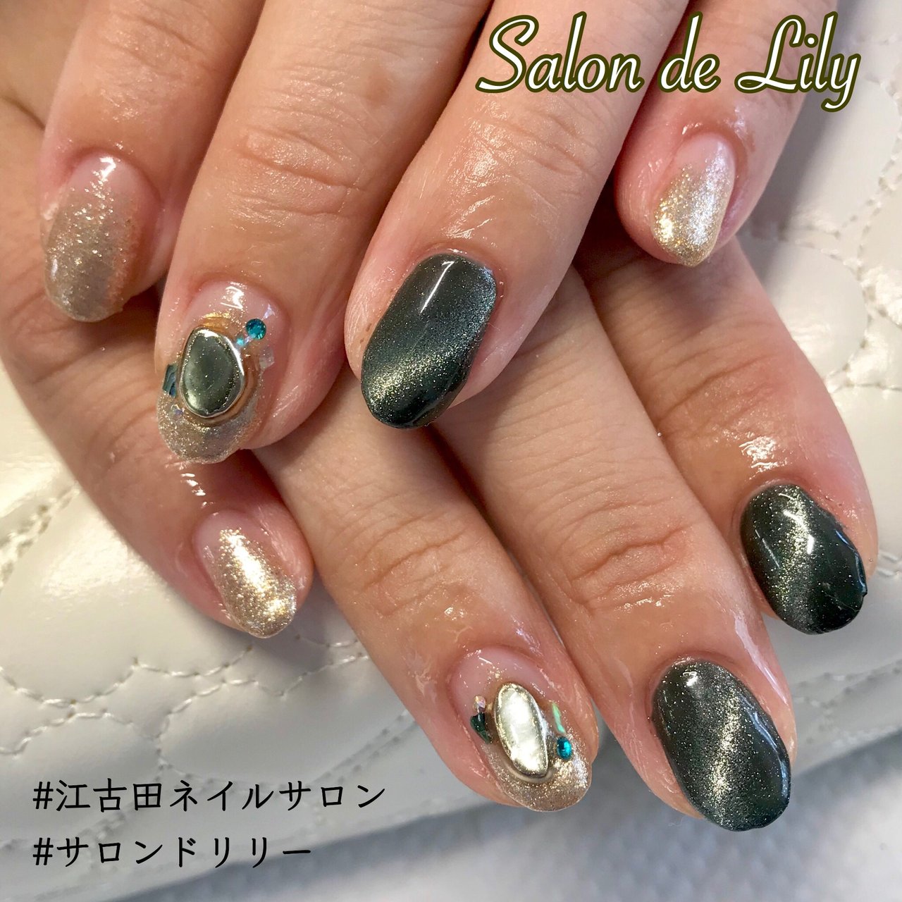 秋/オールシーズン/グラデーション/ビジュー/ラメ - salondelilyの