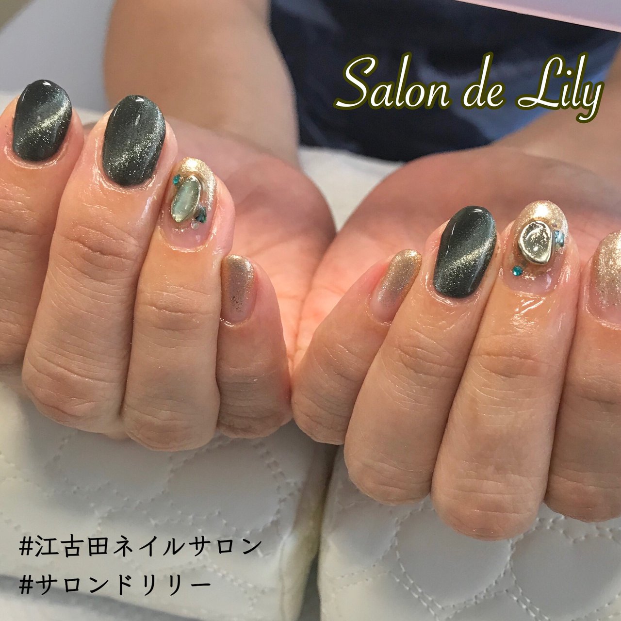 秋/オールシーズン/グラデーション/ビジュー/ラメ - salondelilyの