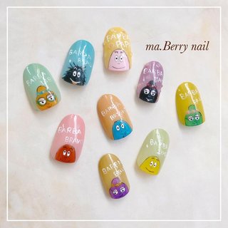 バーバパパネイルのネイルデザイン ネイルブック