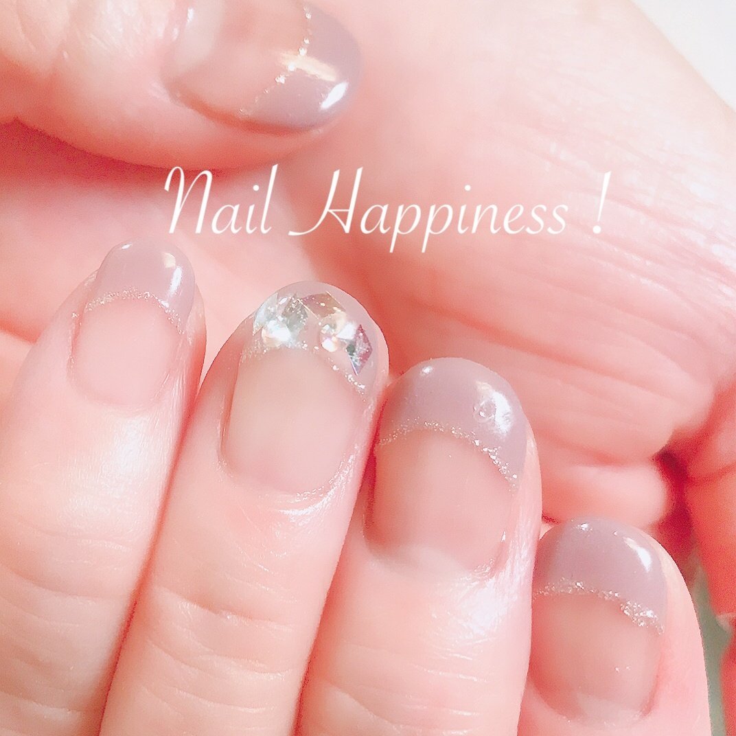 オールシーズン オフィス シンプル フレンチ グレージュ Nail Happiness ネイルハピネス ささきまきのネイル デザイン No ネイルブック