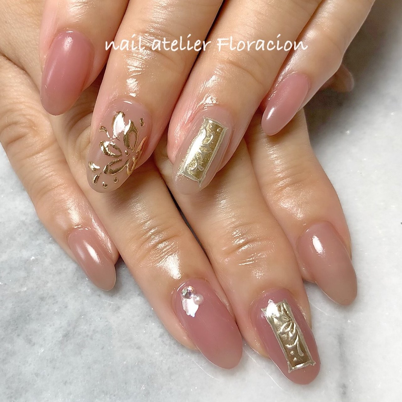 オールシーズン 旅行 海 リゾート ハンド Nail Atelier Floracionのネイルデザイン No ネイルブック
