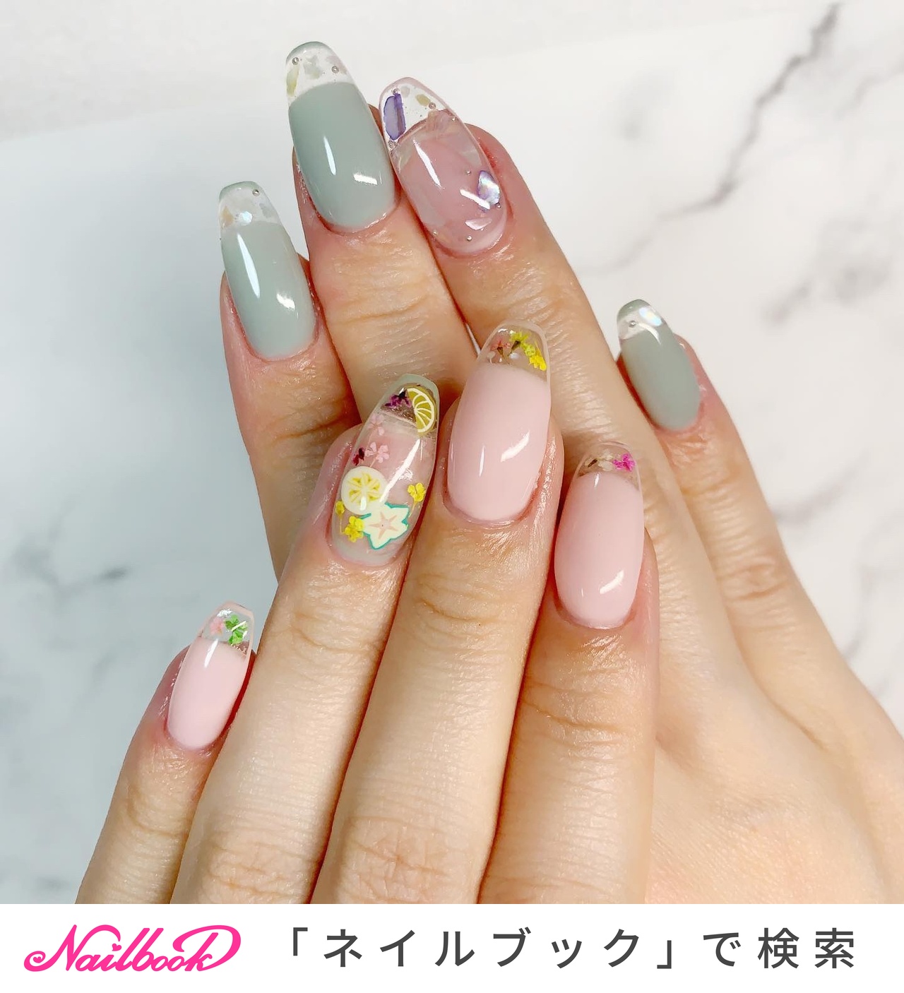 ♡ ハンドメイド ネイル ♡ キラキラハートネイルの作り方♡SHEINとCanDoで簡単にデザイン