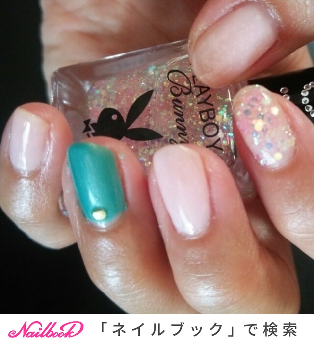 ハンド ホログラム ラメ クリア ピンク Aya0406のネイルデザイン No ネイルブック