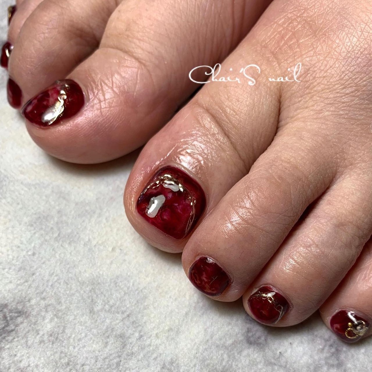 秋 冬 オールシーズン フット べっ甲 Chairsのネイルデザイン No ネイルブック