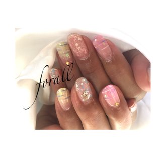 ヨーヨー柄のネイルデザイン ネイルブック