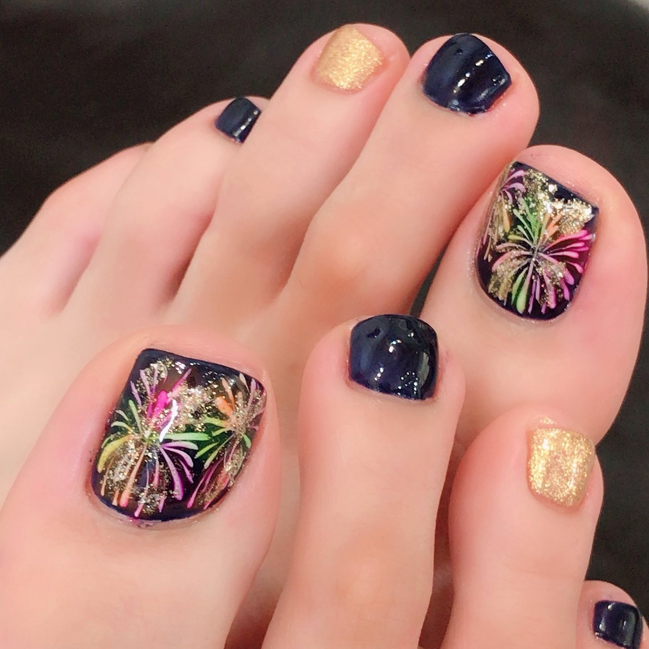 夏 七夕 リゾート 浴衣 フット 溝の口 Nail Trees ネイルトゥリース のネイルデザイン No ネイルブック