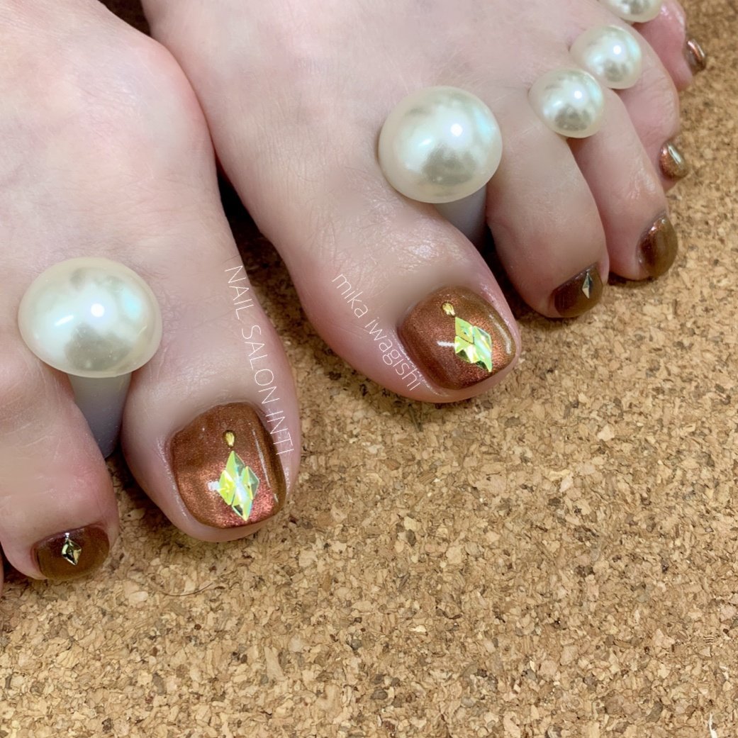 夏 秋 冬 オールシーズン フット Nailsalon Inti 岩岸美華 のネイルデザイン No ネイルブック