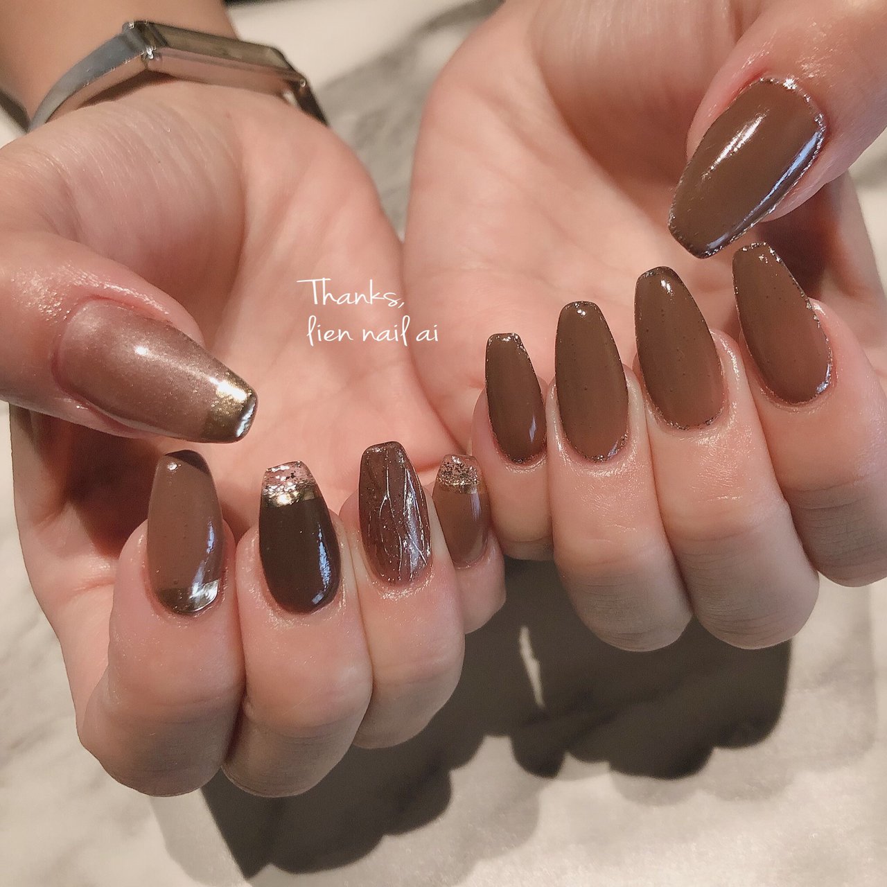 夏/秋/ハンド/ラメ/ニュアンス - I.のネイルデザイン[No.5623403