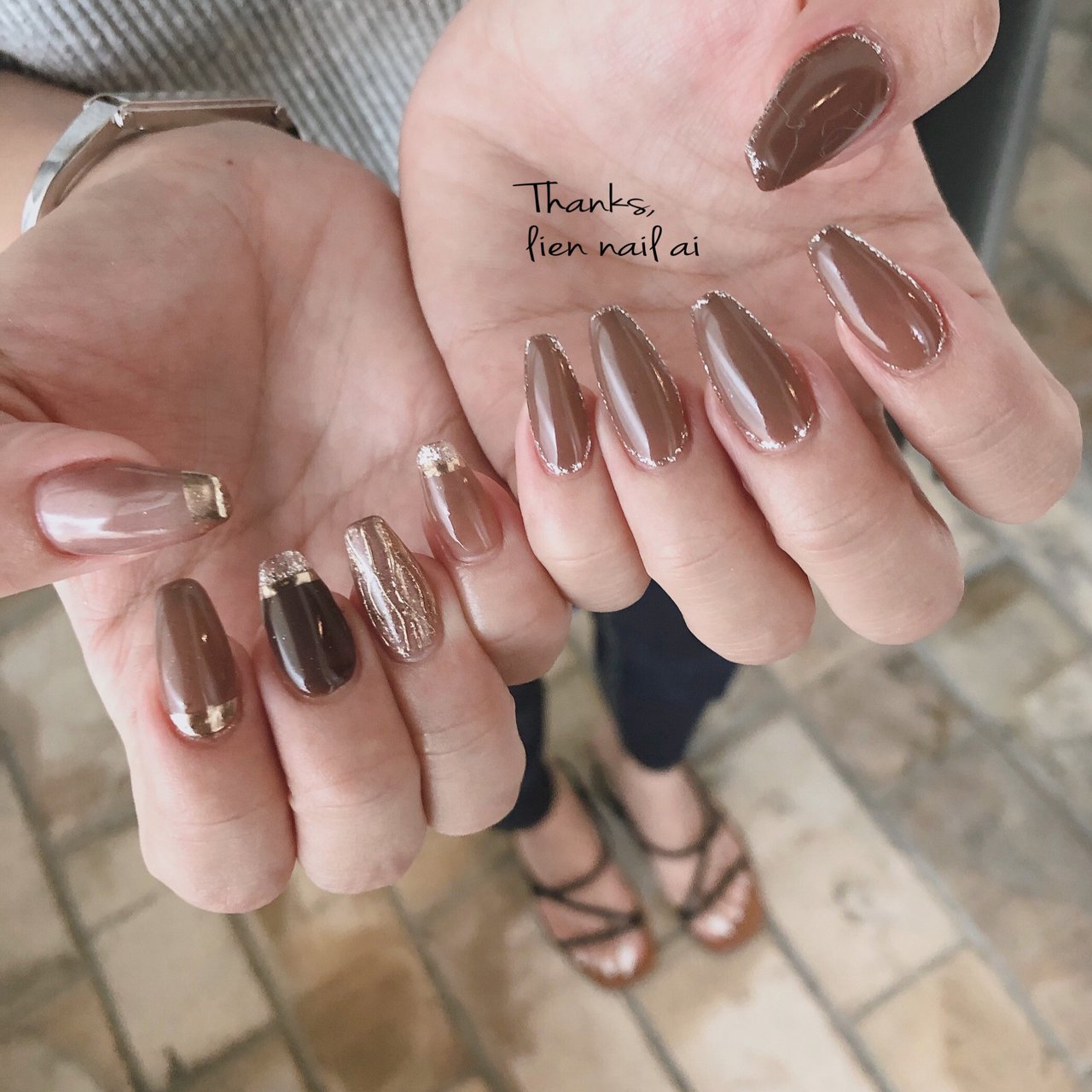 夏/秋/ハンド/ラメ/ニュアンス - I.のネイルデザイン[No.5623403