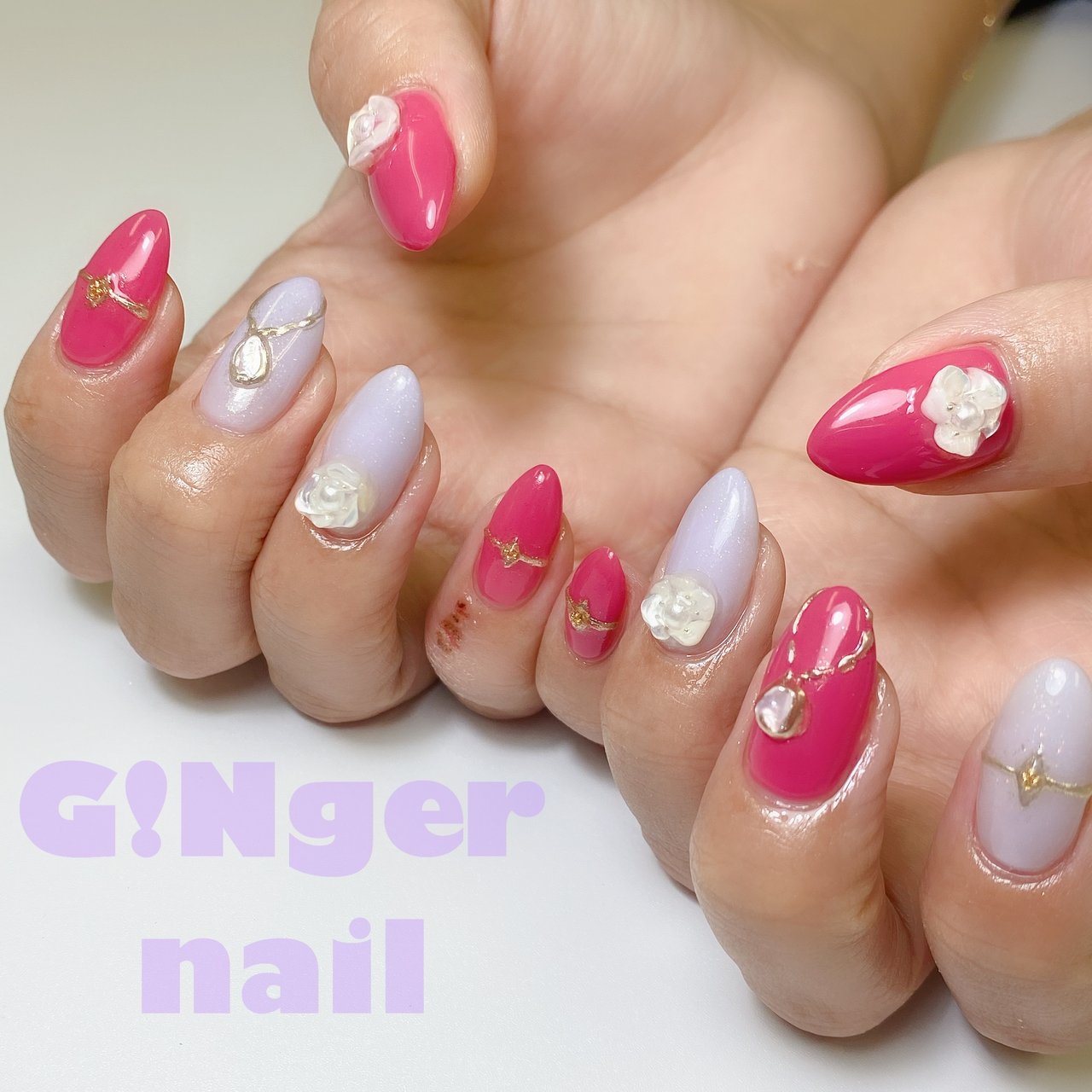 ブライダル パーティー デート 女子会 ハンド Ginger Nail 代々木 ジンジャーネイルのネイルデザイン No ネイル ブック