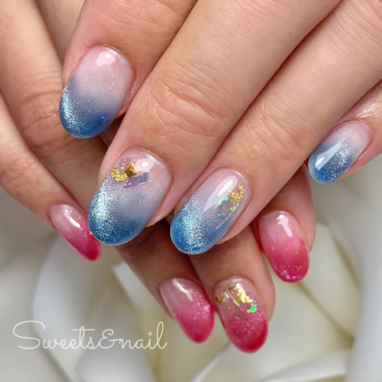 夏 オールシーズン 海 リゾート ハンド Sweets Nailのネイルデザイン No ネイルブック