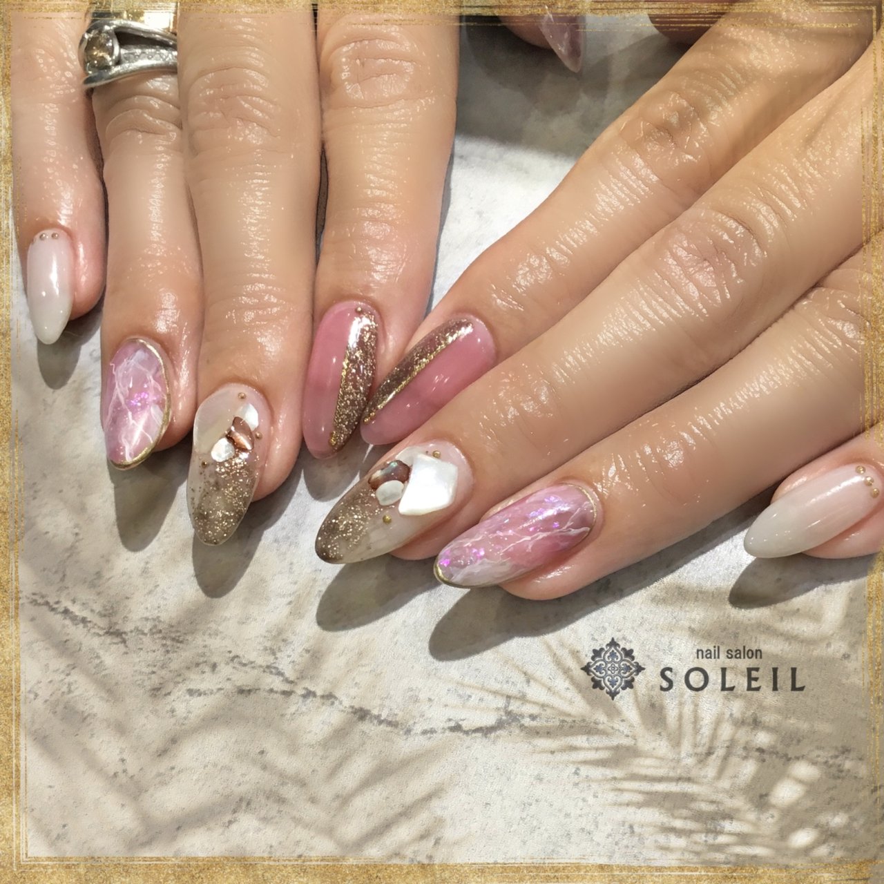 秋 冬 オフィス 女子会 ハンド Nail Salon Soleil ネイルサロン ソレイユ のネイルデザイン No ネイル ブック