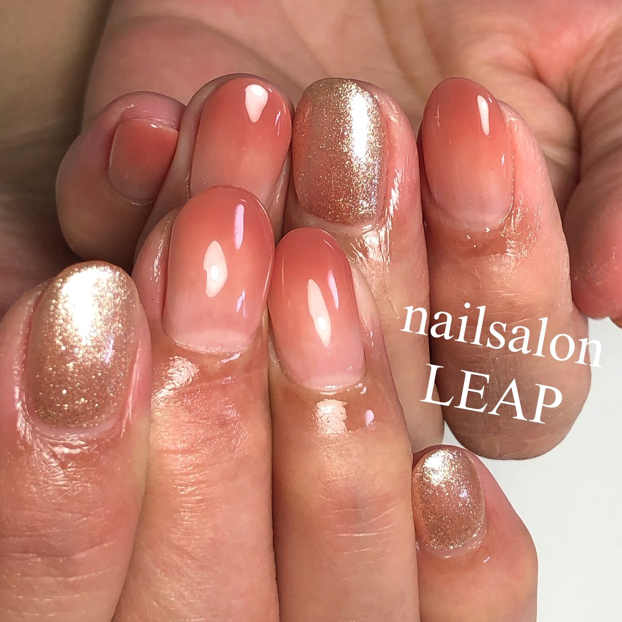 夏 秋 海 リゾート オレンジ Nailsalon Leapのネイルデザイン No ネイルブック