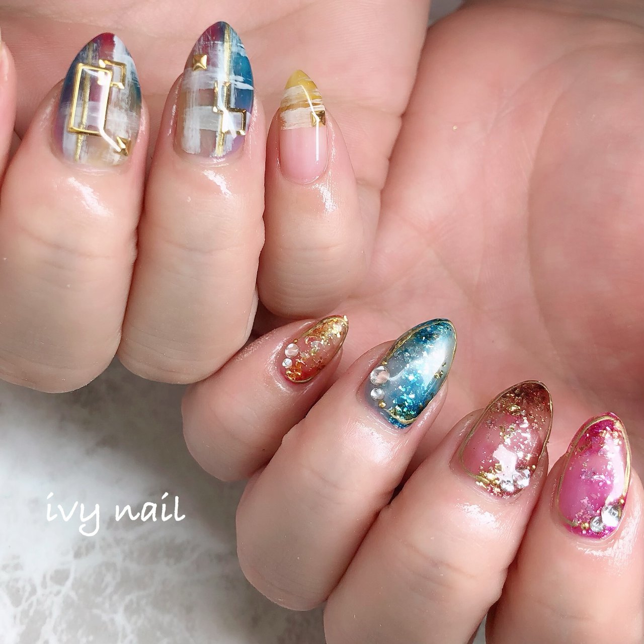 夏 秋 旅行 リゾート ハンド Ivy Nailのネイルデザイン No ネイルブック