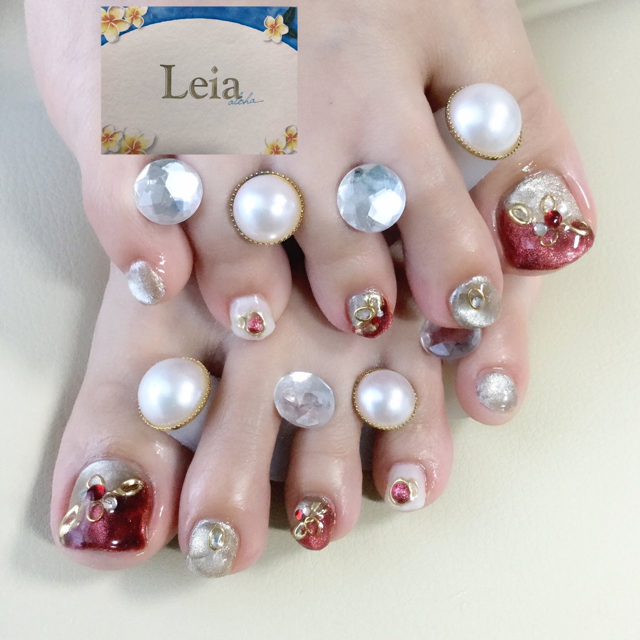 フット ジェルネイル お客様 Leianail のネイルデザイン No ネイルブック