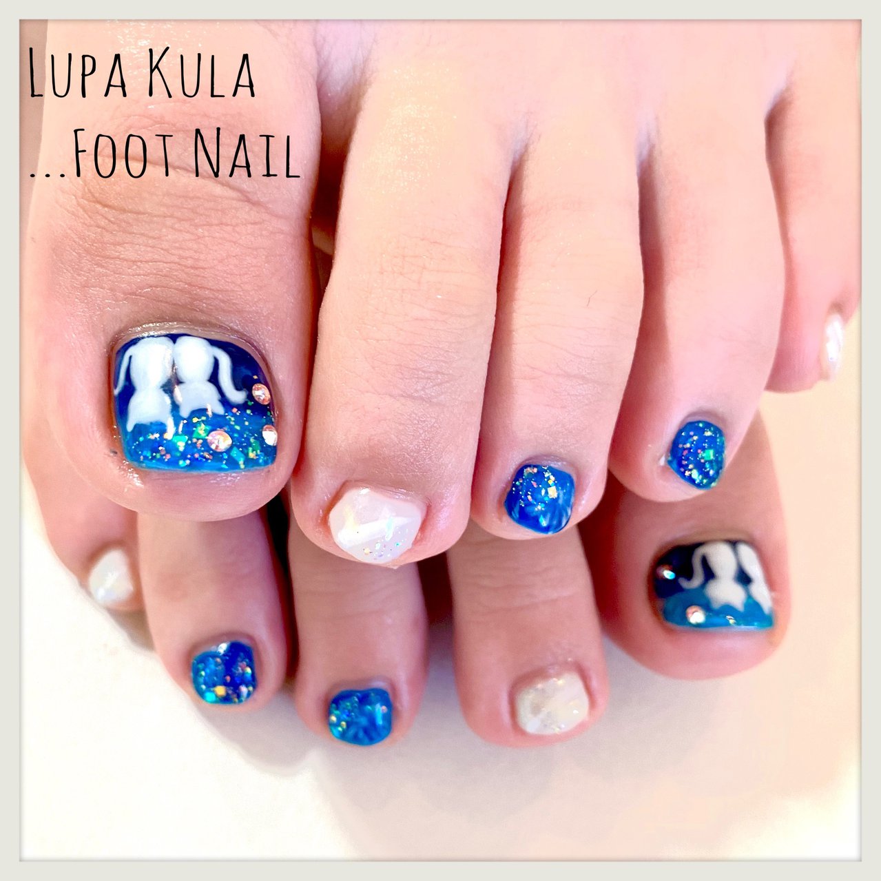 夏 旅行 デート 女子会 フット Lupa Kula Nailのネイルデザイン No ネイルブック