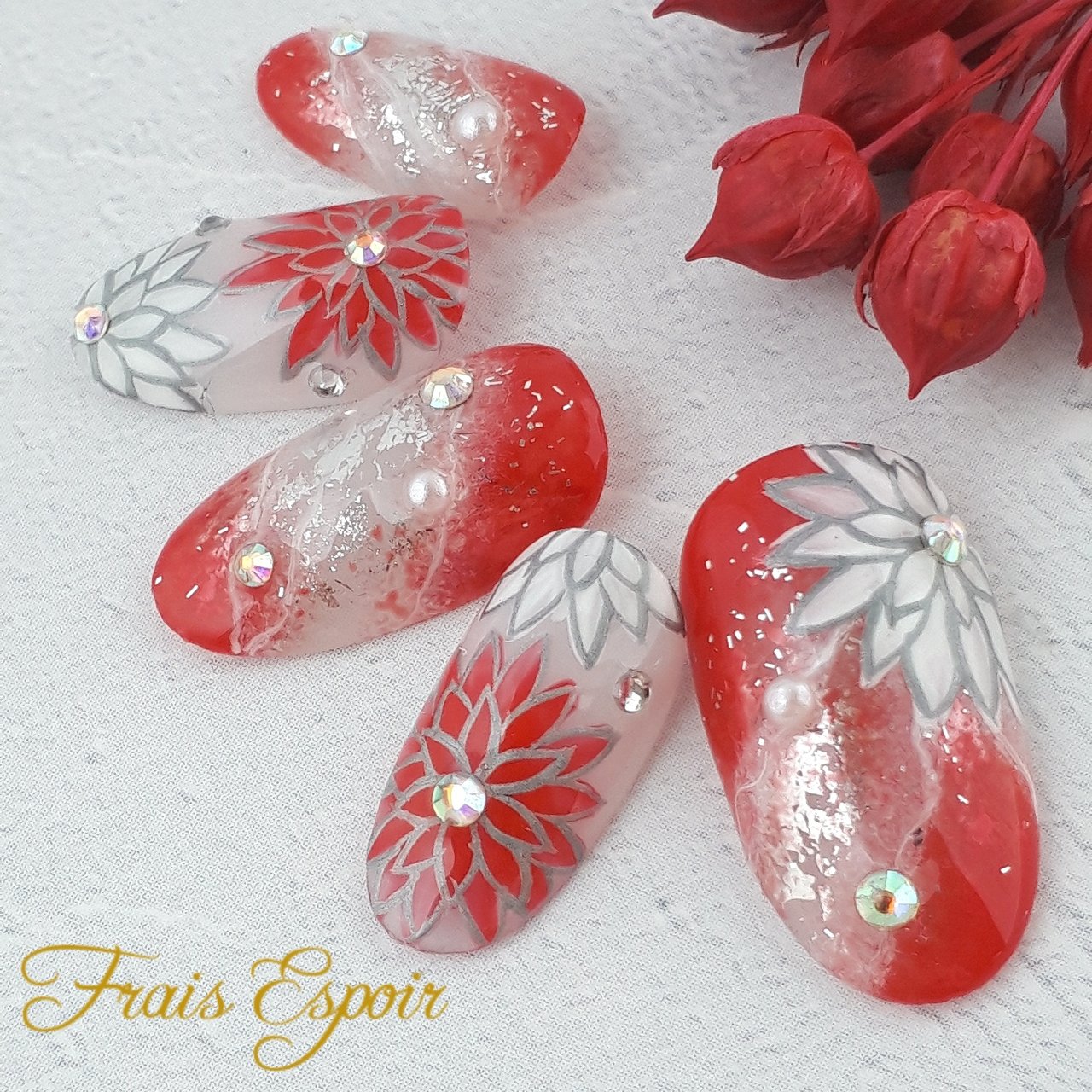 オールシーズン 成人式 入学式 ブライダル ハンド Fraisespoir ネイルチップ販売のネイルデザイン No ネイルブック