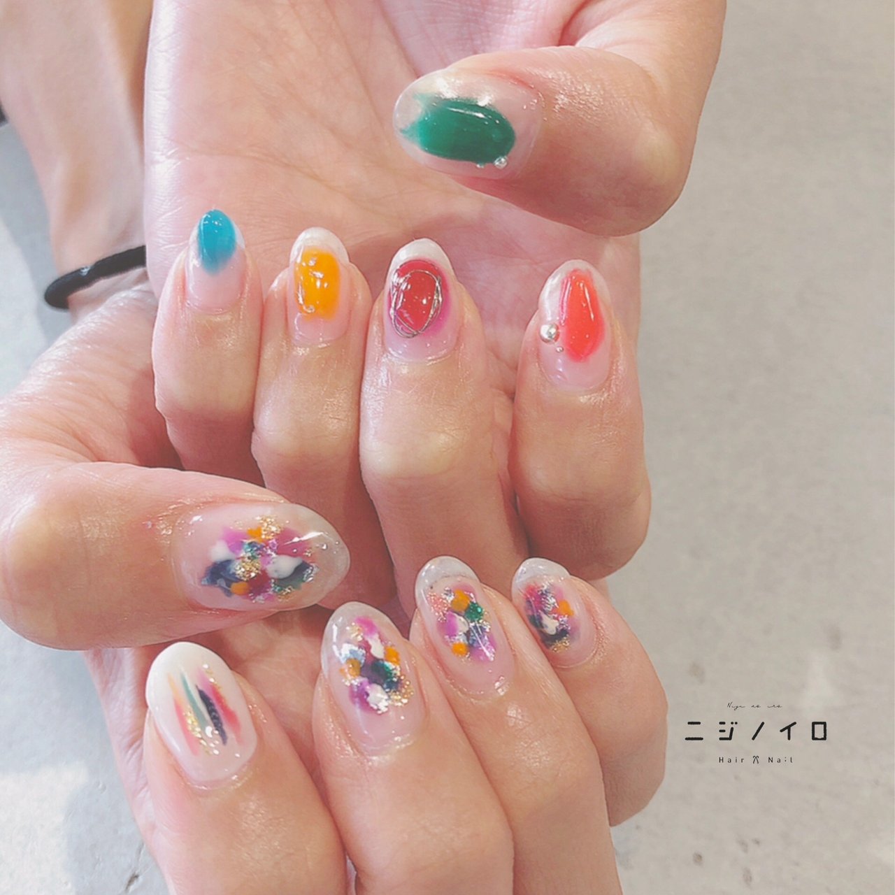 夏 秋 オールシーズン ハンド シンプル Ayakoのネイルデザイン No ネイルブック