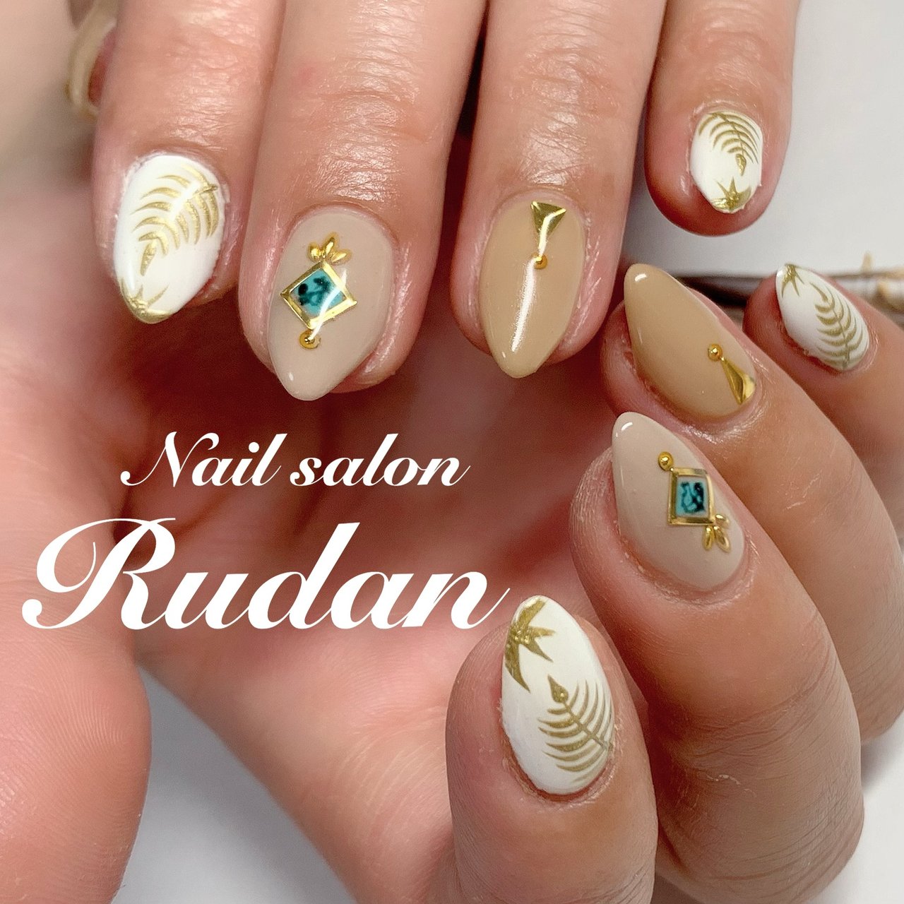 夏 秋 オールシーズン ハンド シンプル Nailsalon Rudanのネイルデザイン No ネイルブック