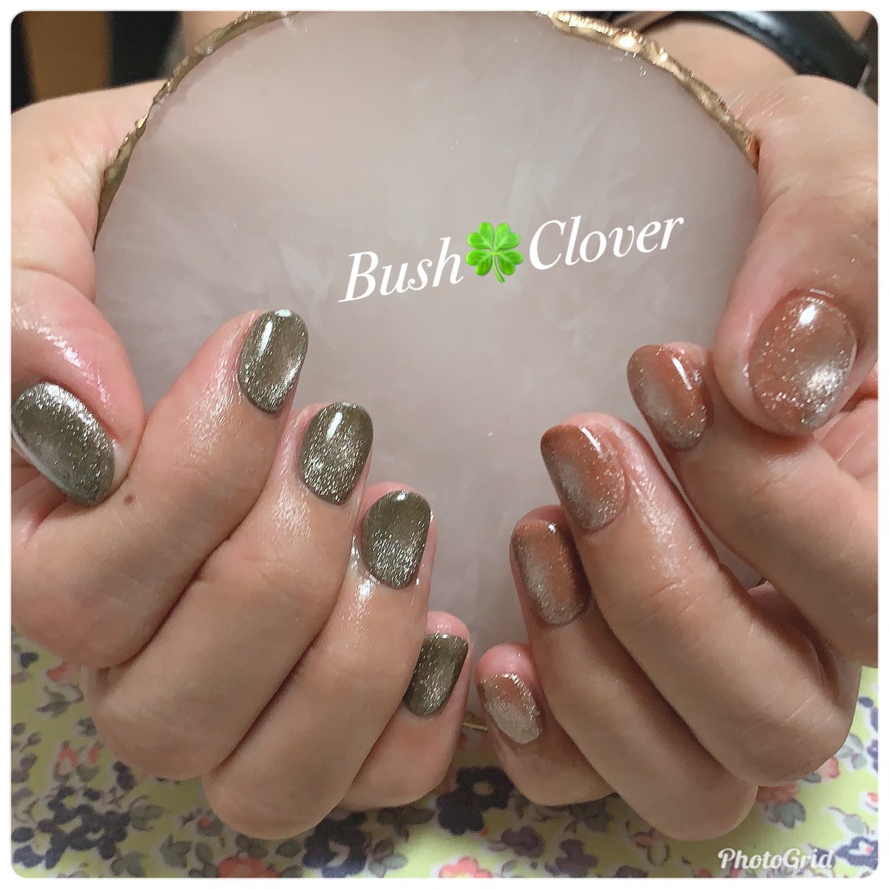 秋 冬 ハンド ホログラム ラメ Bush Cloverのネイルデザイン No ネイルブック