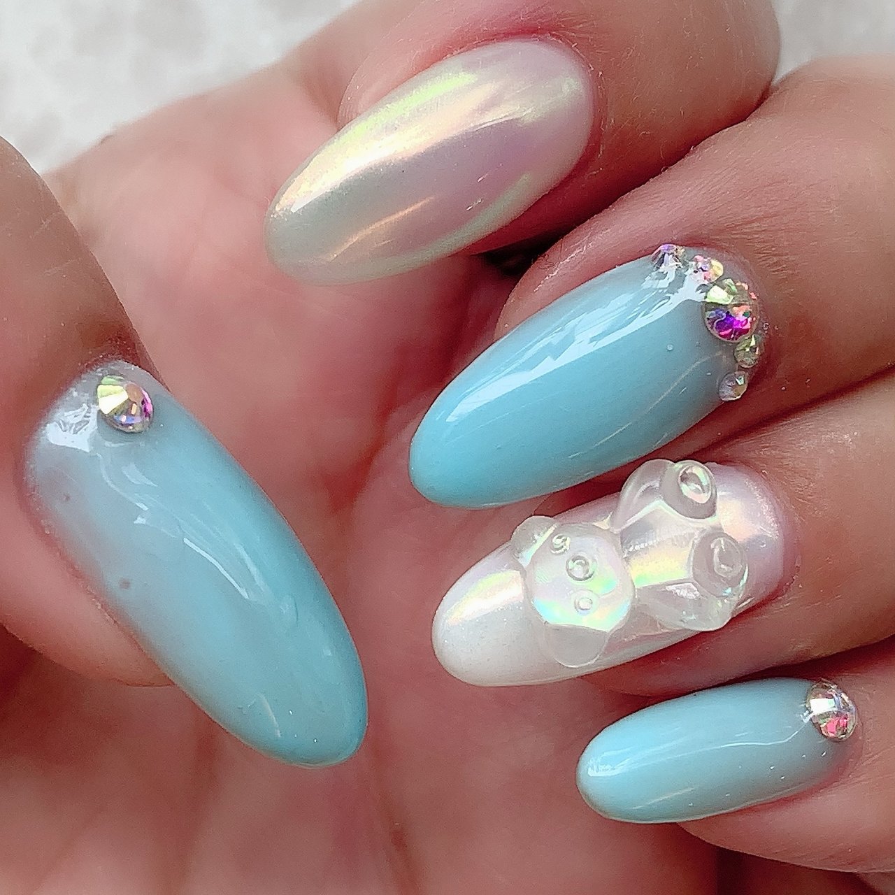 オールシーズン ハンド シンプル ミディアム ホワイト Nailsalondecorのネイルデザイン No ネイルブック