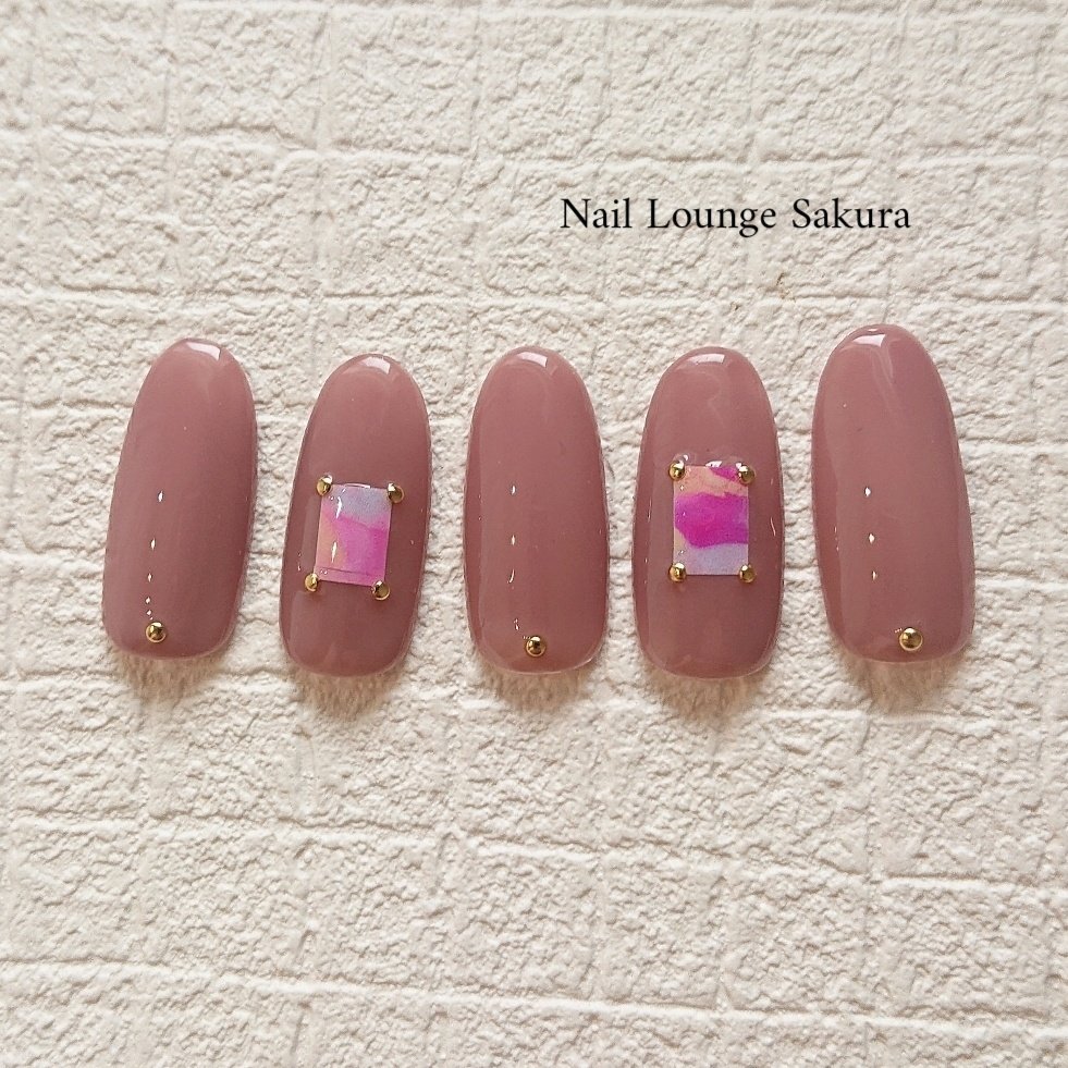 秋 冬 オールシーズン オフィス ハンド Nail Lounge Sakuraのネイルデザイン No ネイルブック