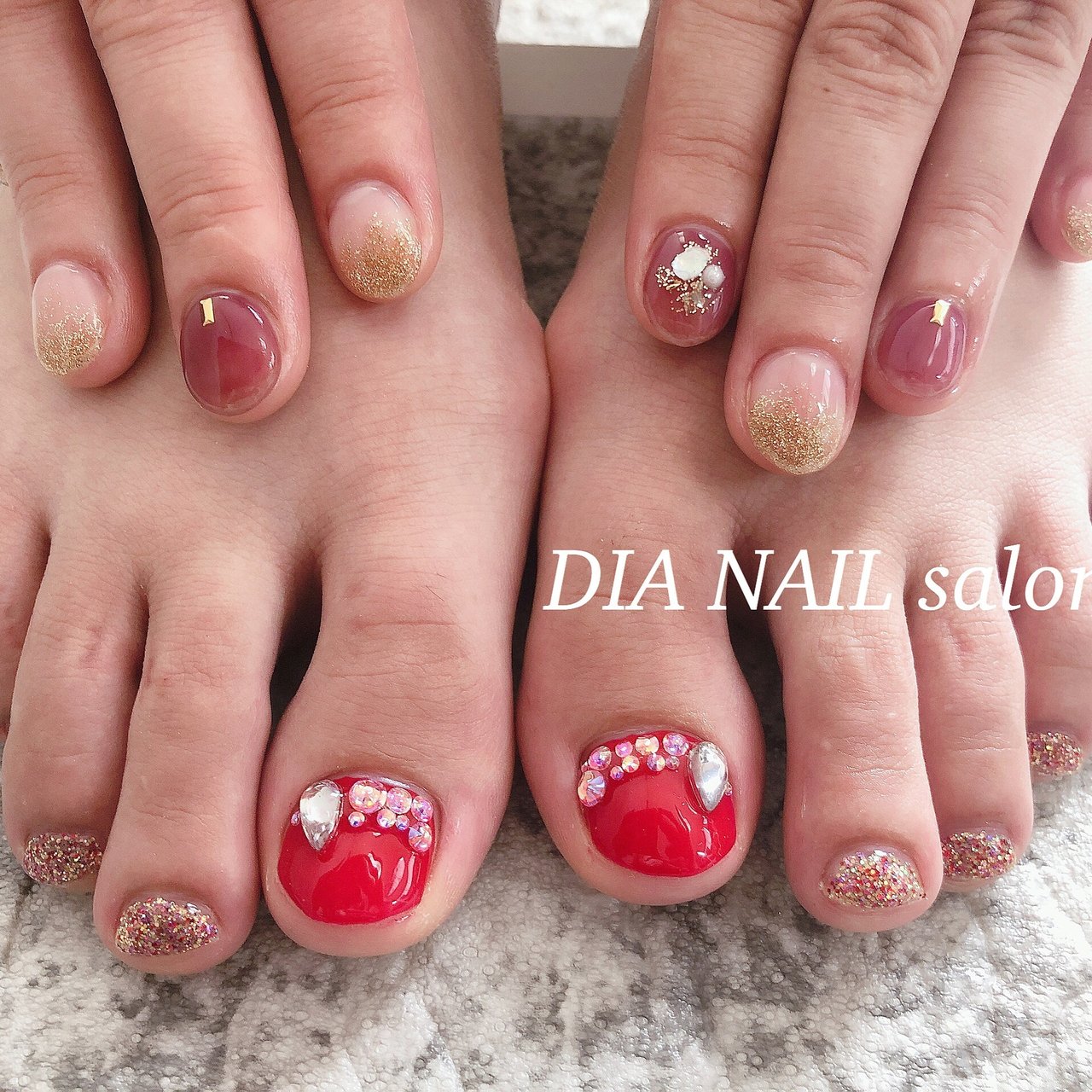 秋 冬 ジェル お客様 Dia Nail Salonのネイルデザイン No 5642009 ネイルブック