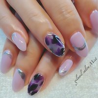 ピンク シルバーラインのネイルデザイン ネイルブック