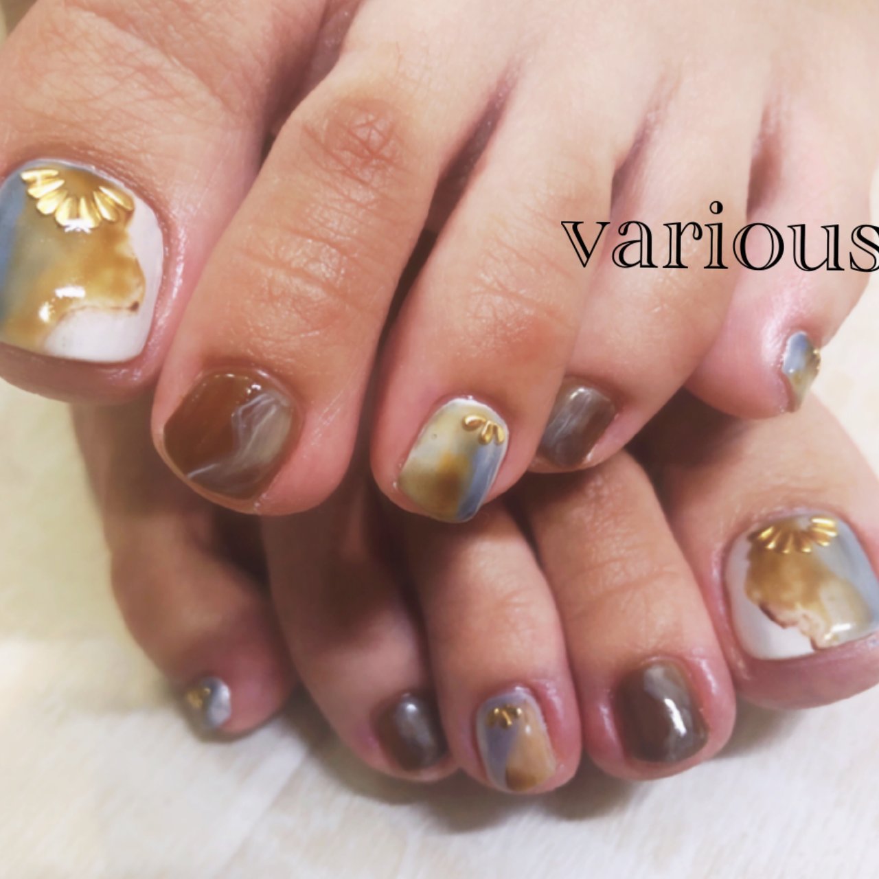 春 夏 秋 オールシーズン フット Variousのネイルデザイン No ネイルブック