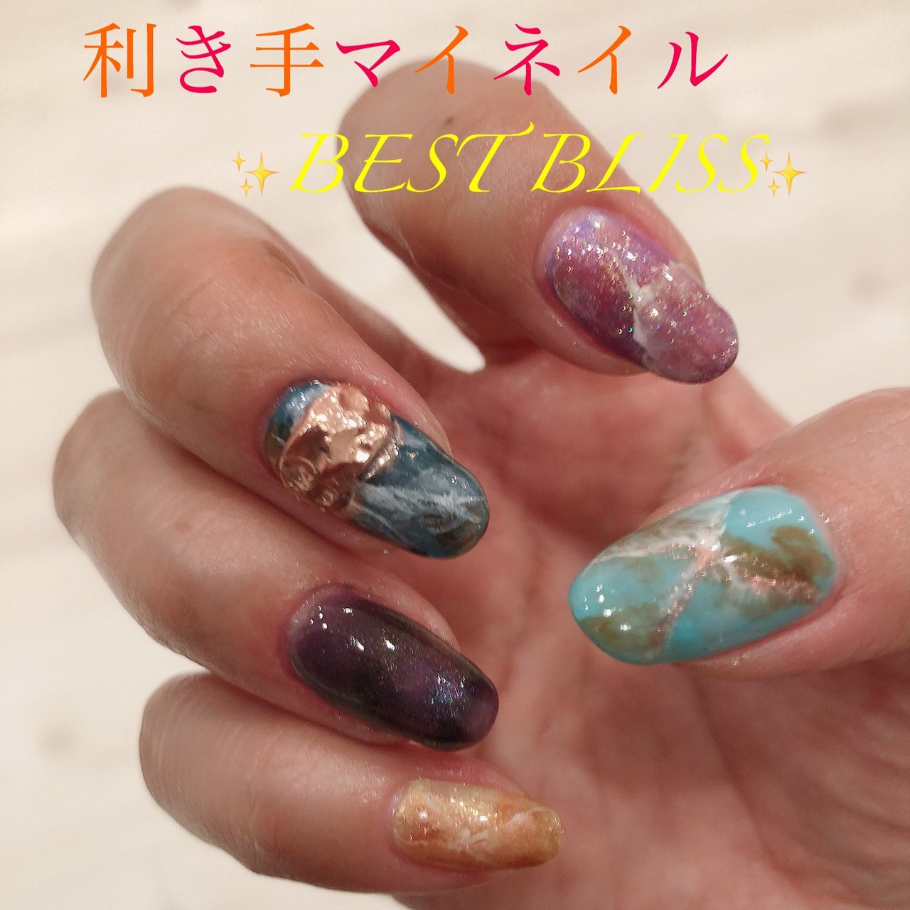 夏 ハンド ネイルチップ Nail Salon Best Blissのネイルデザイン No 5644553 ネイルブック