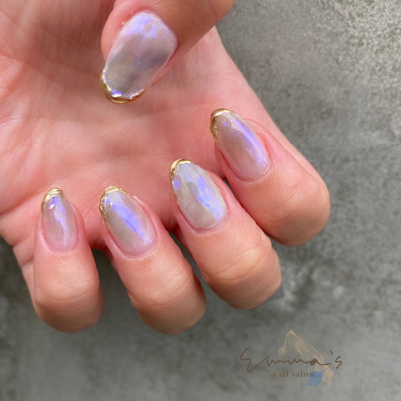 ハンド シンプル オーロラ ミラー お客様 Emma S Nail エマズネイル のネイルデザイン No ネイルブック