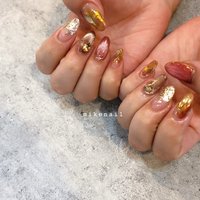 シンプル レトロのネイルデザイン ネイルブック