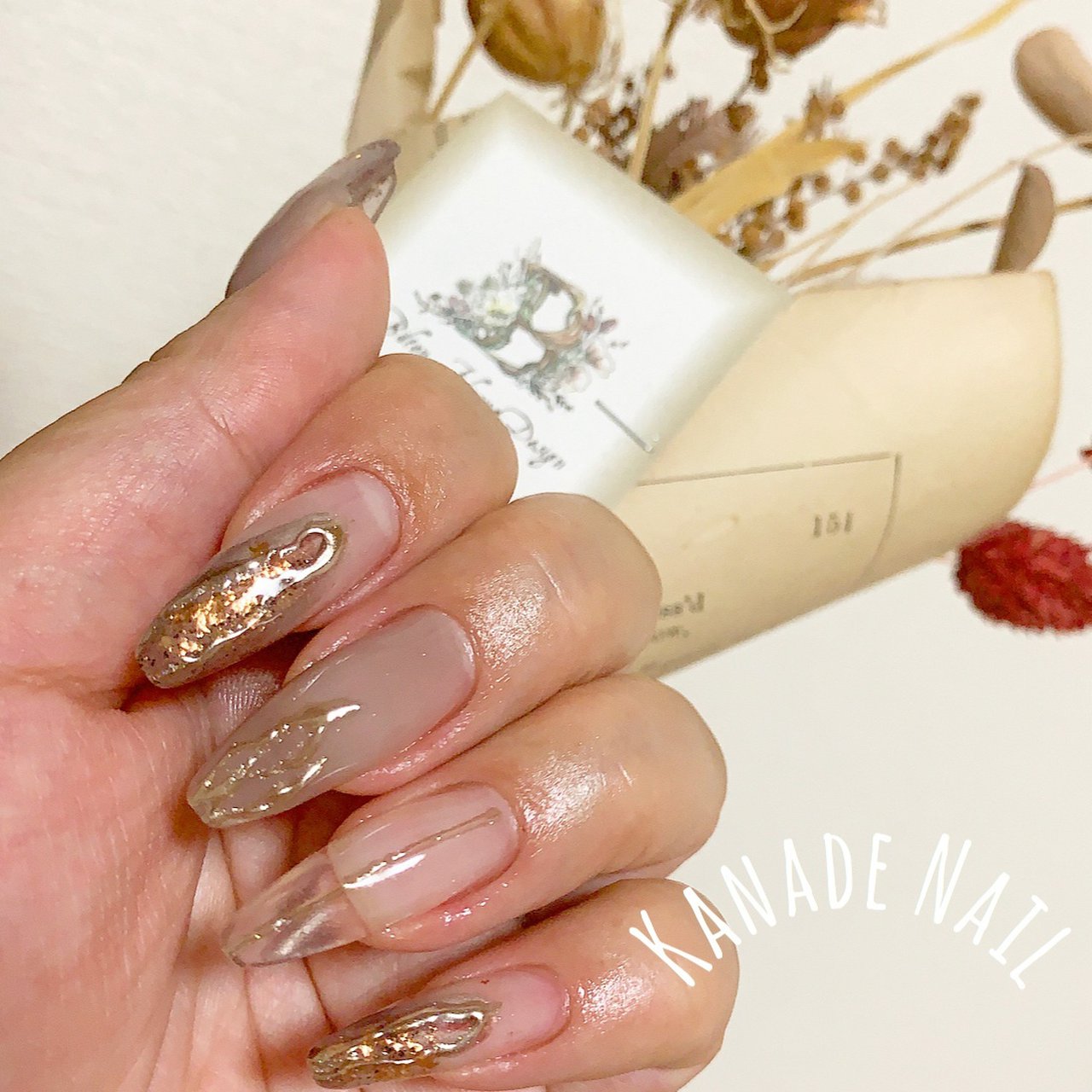 秋 冬 女子会 ハンド ニュアンス Kanade Nailのネイルデザイン No ネイルブック