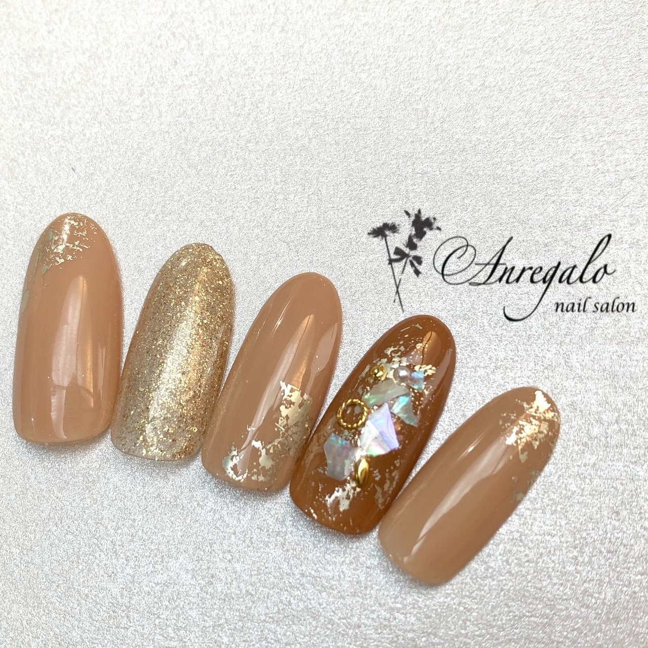 秋 オールシーズン ハロウィン オフィス ハンド Nail Salon Anregaloのネイルデザイン No ネイルブック