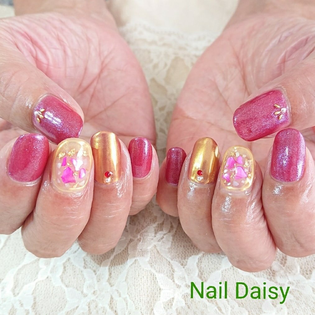 秋 ハンド ワンカラー シェル ニュアンス Naildaisyのネイルデザイン No ネイルブック