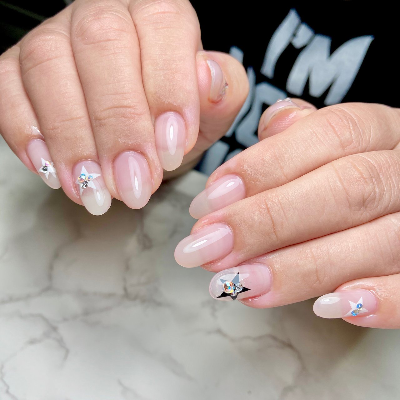 夏 デート 女子会 ワンカラー 星 さやぷーのネイルデザイン No ネイルブック