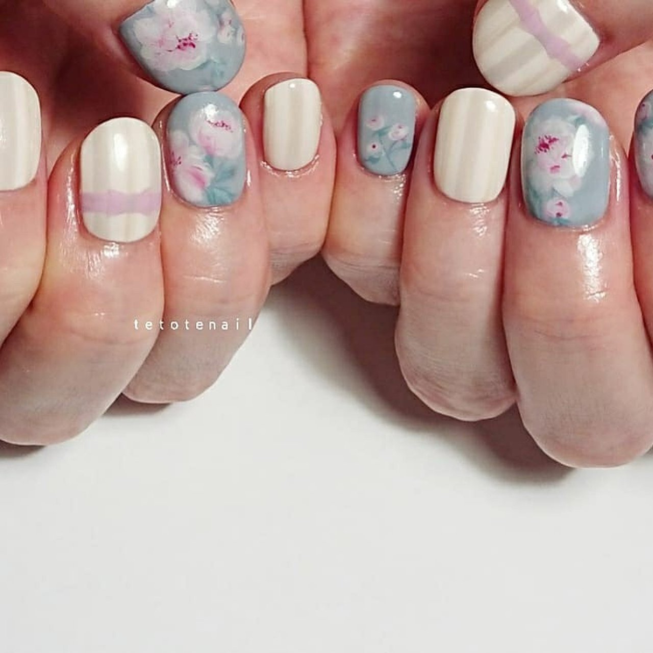 春 秋 ブライダル パーティー ハンド 自由が丘テトテネイルのネイルデザイン No ネイルブック