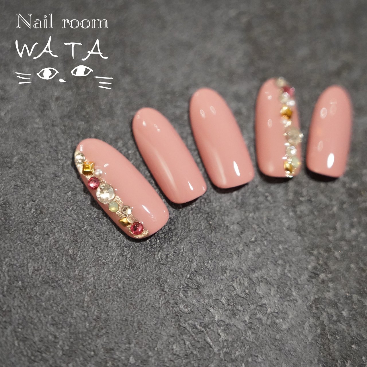 オールシーズン オフィス ブライダル 女子会 ハンド Nailroom Wataのネイルデザイン No ネイルブック