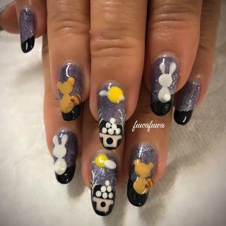 お月見ネイルのネイルデザイン ネイルブック