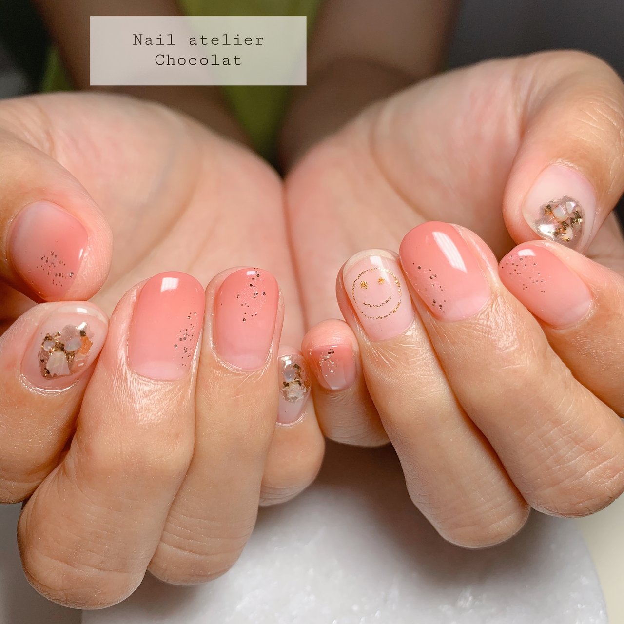 春 夏 秋 女子会 ハンド Nail Atelier Chocolatのネイルデザイン No ネイルブック