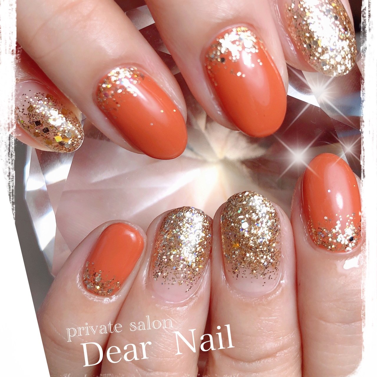 秋 ハンド グラデーション ラメ ワンカラー Dearnail39のネイルデザイン No ネイルブック