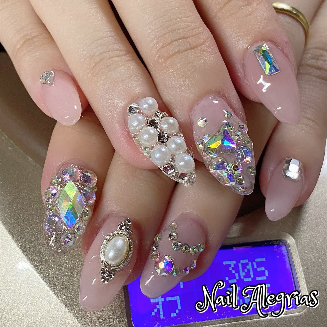 ブライダル パーティー デート 女子会 ハンド Nail Alegrias ネイルアレグリアス のネイルデザイン No ネイル ブック