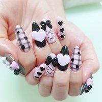 ブラック パステルのネイルデザイン ネイルブック