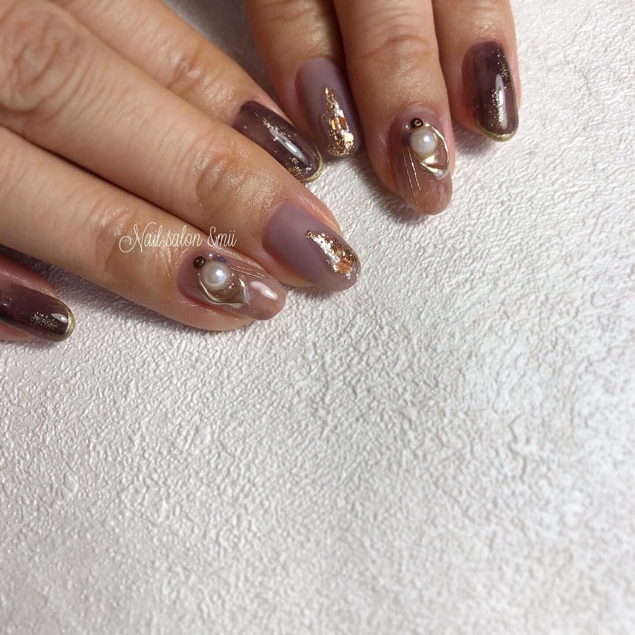 秋 冬 ハンド ジェル Nail Salon Mii 兵庫県播磨町 加古川 のネイルデザイン No ネイルブック