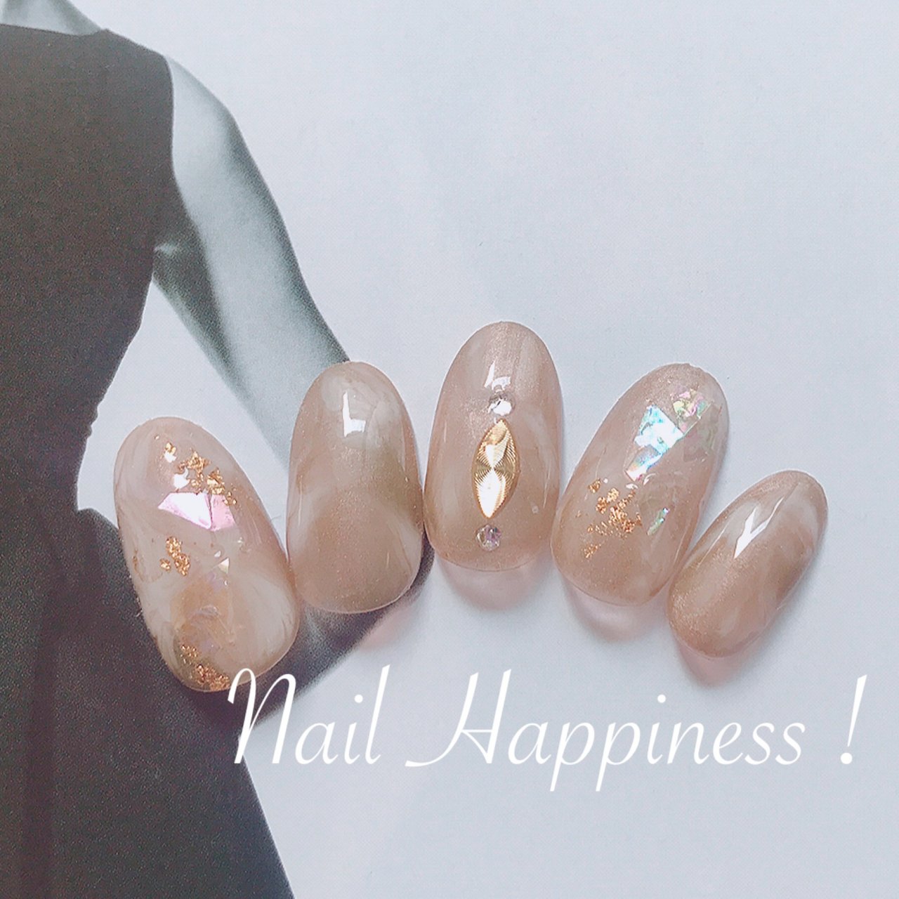 秋 冬 オールシーズン 女子会 ホログラム Nail Happiness ネイルハピネス ささきまきのネイルデザイン No ネイルブック