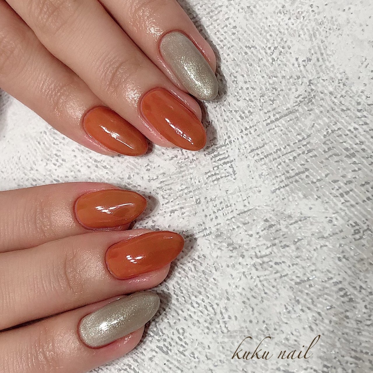 秋 ハンド ワンカラー ロング ボルドー Kuku Nailのネイルデザイン No ネイルブック