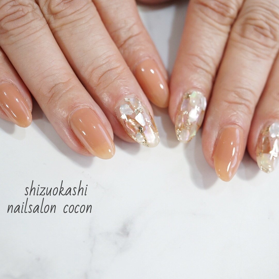 秋 冬 オフィス ハンド シンプル Nail Salon Cocon ネイルサロンココンのネイルデザイン No ネイルブック