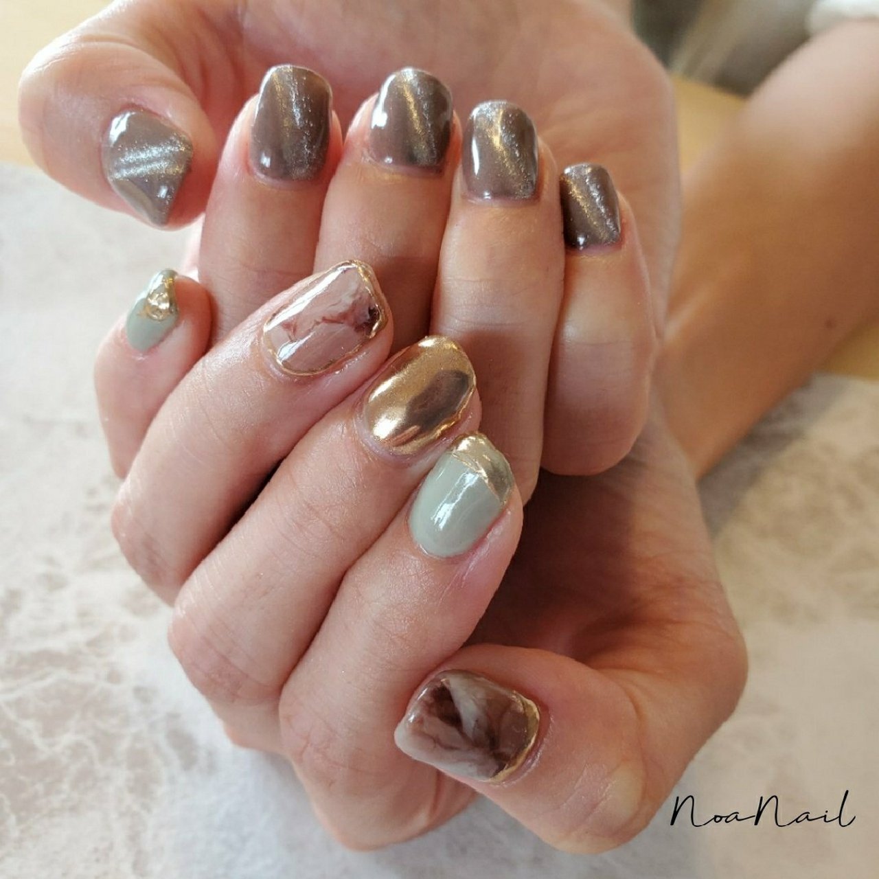 アシンメトリー ネイルチップ nail